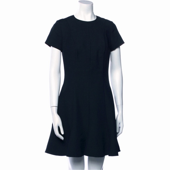 Stella McCartney Black Short Sleeve Wool Crepe Mini Dress SzXS ASO Meghan Markle - Picture 3 of 12